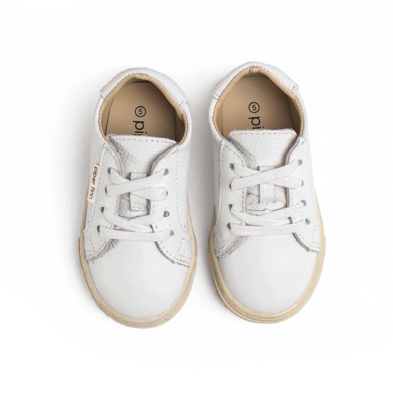 Piper Finn – wholesale Livsstilssneakers – Barn – All White - Low Top Sneakers1