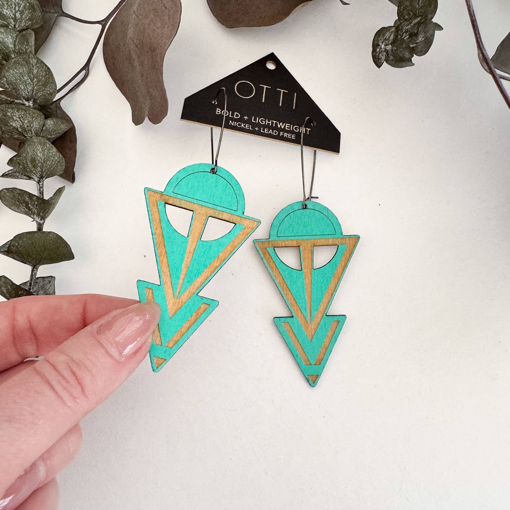 OTTI - Wholesale Dangle Earrings - Lightweight Architectural Earrings: COVEN (3 color options)6