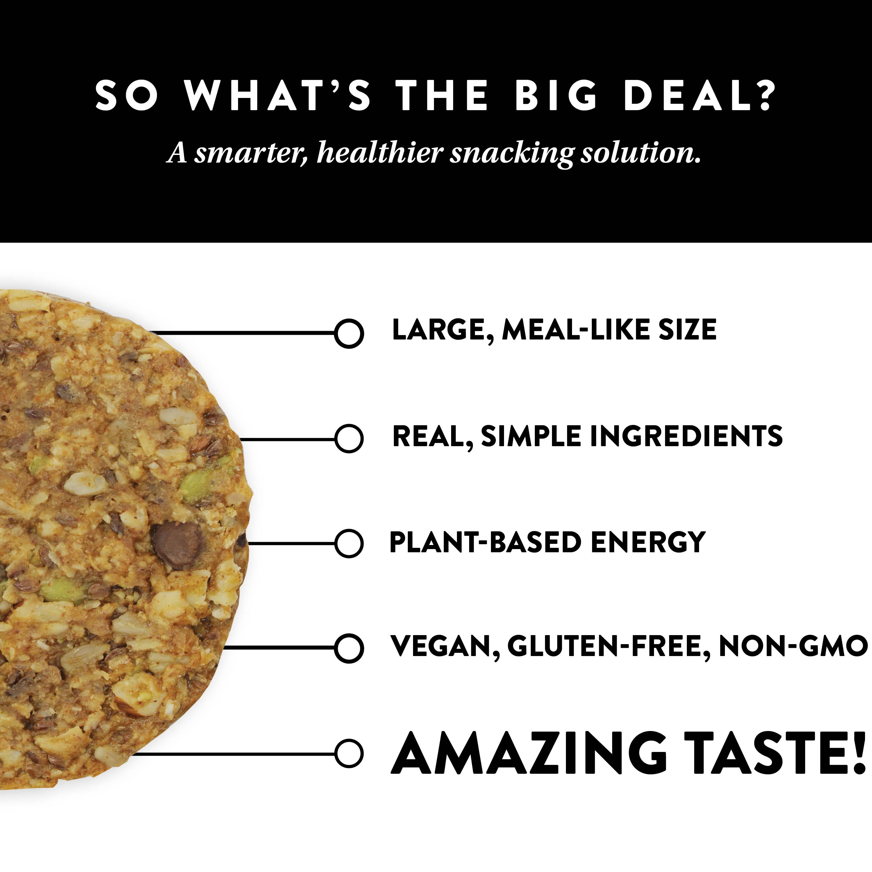 Protein Puck - Wholesale Snack Bar - Plant-Based Protein Bars - Variety Pack (16 - 3.25oz Bars)16