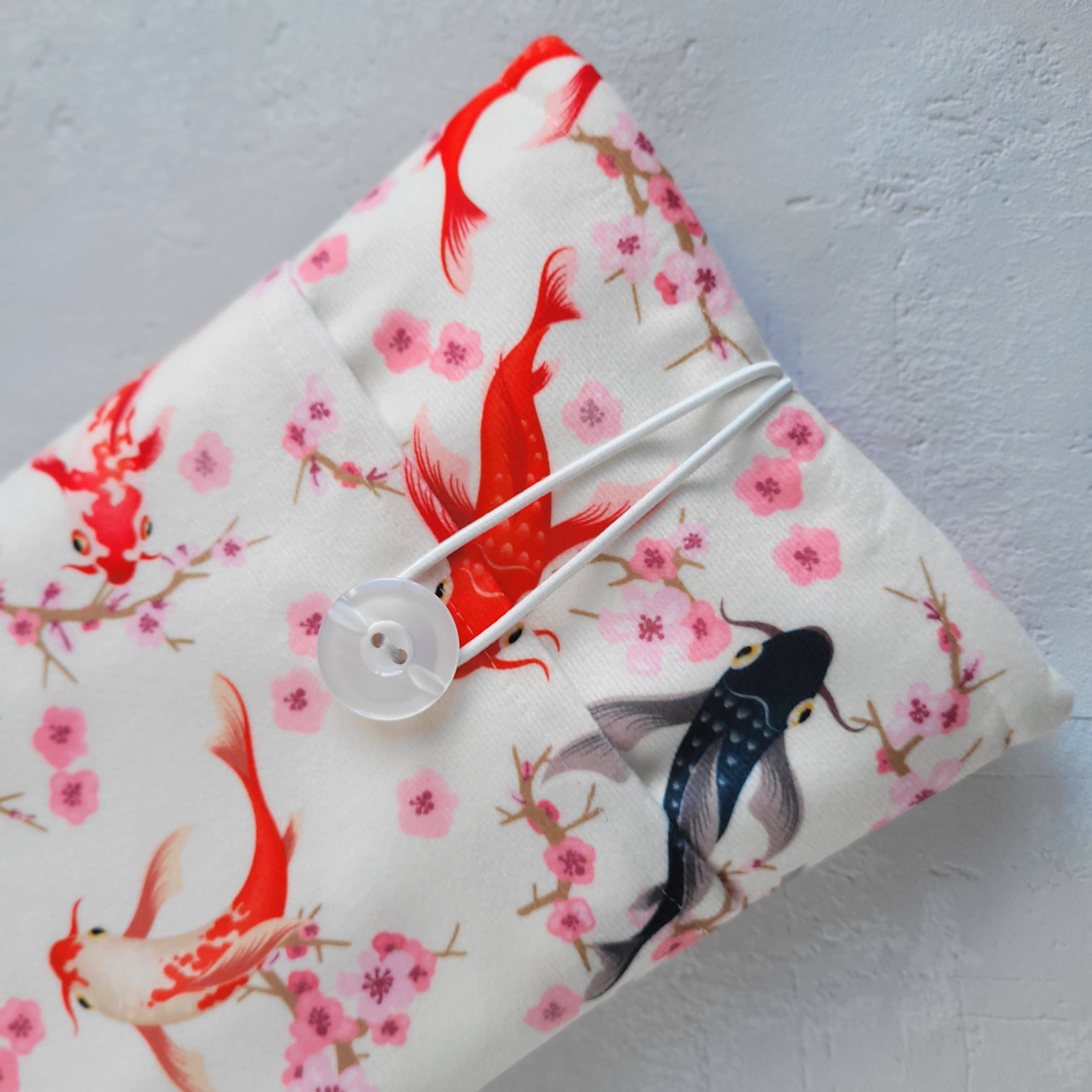 Anegami Bookish Boutique - Wholesale Book Cover - Koi fish Book Sleeve, Bible fabric cover, Book lover gift2