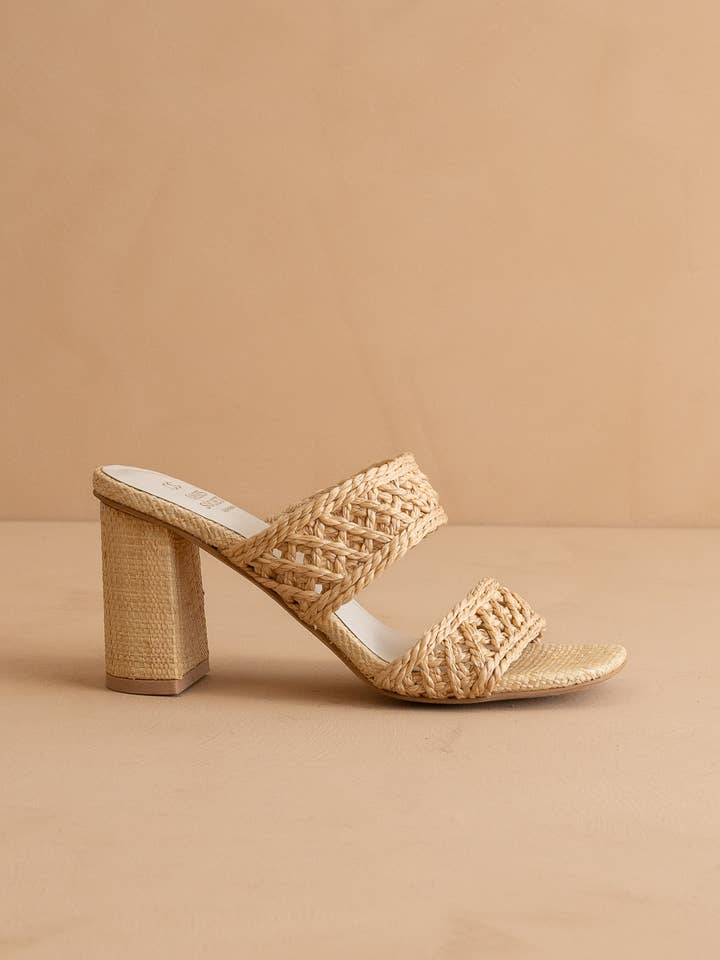 The Barbara Wheat | Woven Double Band Heel for wholesale on Faire