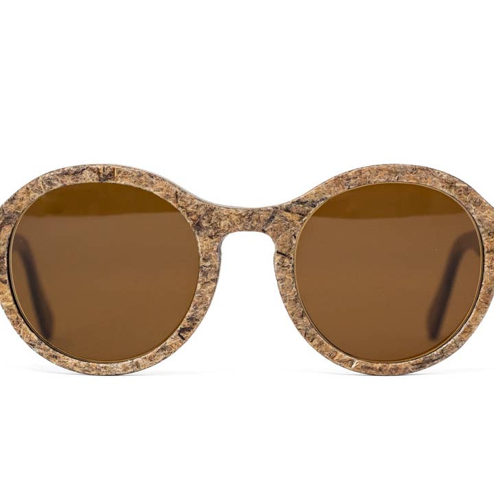 Hamp Solbriller UV400 Gaudi - Veganer Håndlavede Brun Briller for engroshandel hos Hemp Eyewear