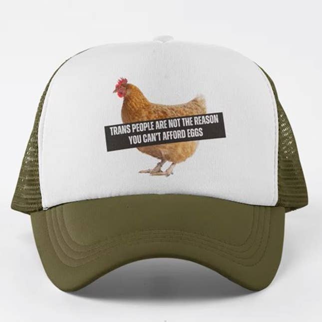 Trans People Are Not The Reason You Cannot Afford Eggs Cap for wholesale by Queerky
