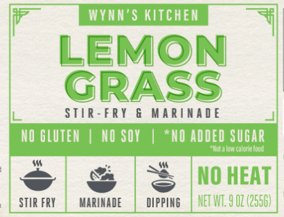 Wynn's Kitchen - Wholesale Sauce - Lemongrass Stir-Fry & Marinade Sauce - NO SUGAR, SOY, GLUTEN1