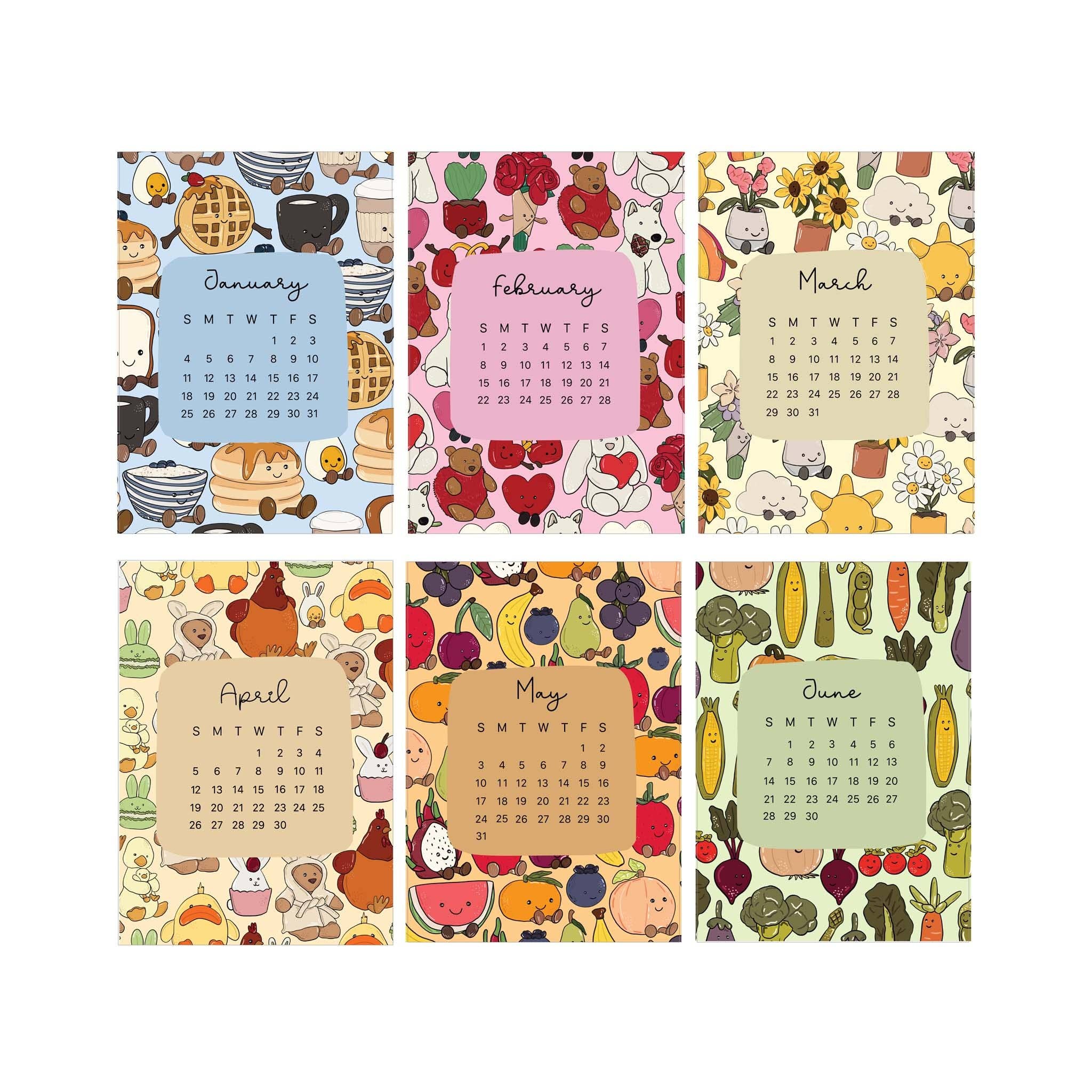 Jaybee Design - Wholesale Calendar - Cute Creatures 2026 Desktop Calendar1