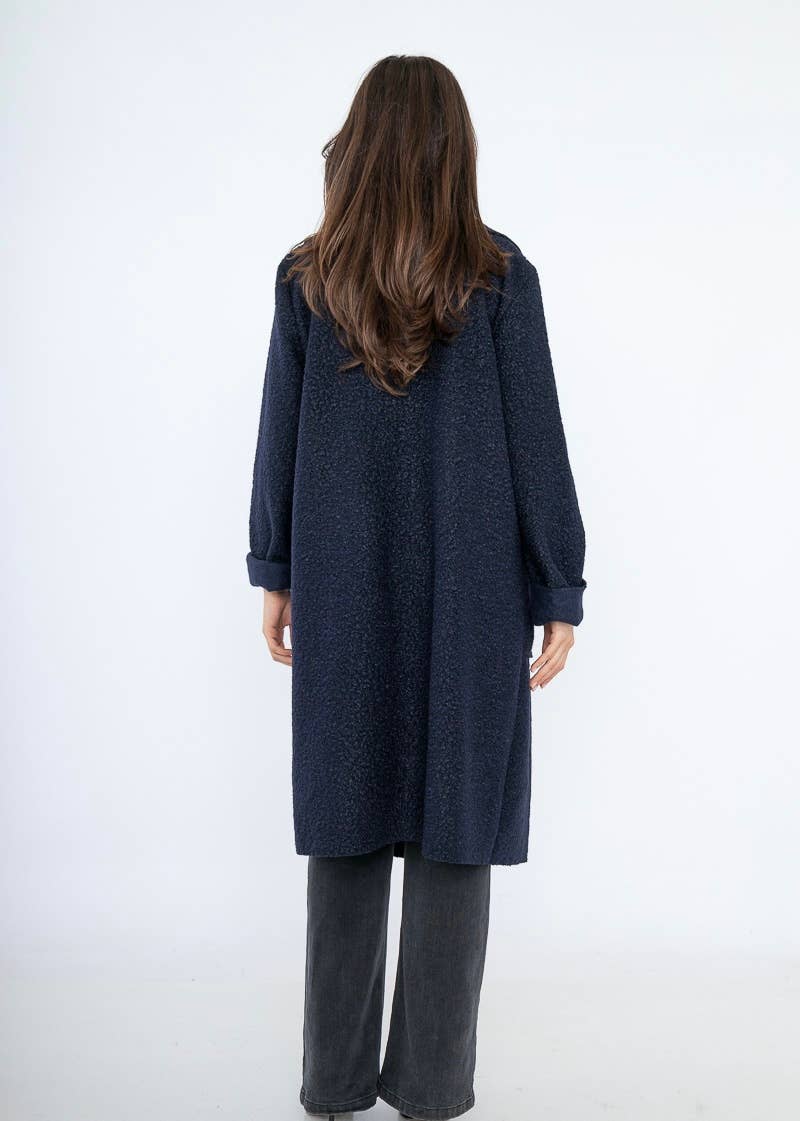 LINEN & COTTON HOUSE - Vente Manteau – femme - VESTE BOUCLETTE MATIERE RESPONSABLE + SIZE  35122 46