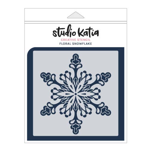 FLORAL SNOWFLAKE STENCIL for wholesale by Studio Katia