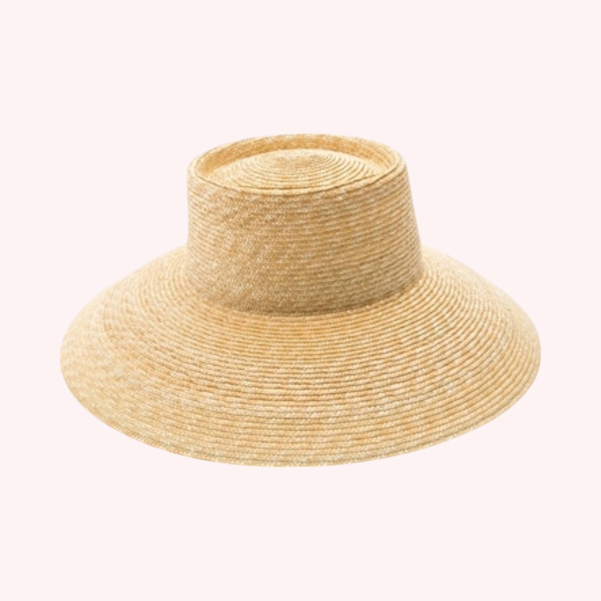 Natural Fine Wheat Straw Lampshade Hat – UPF 50+ Adjustable Fit for wholesale on Faire4