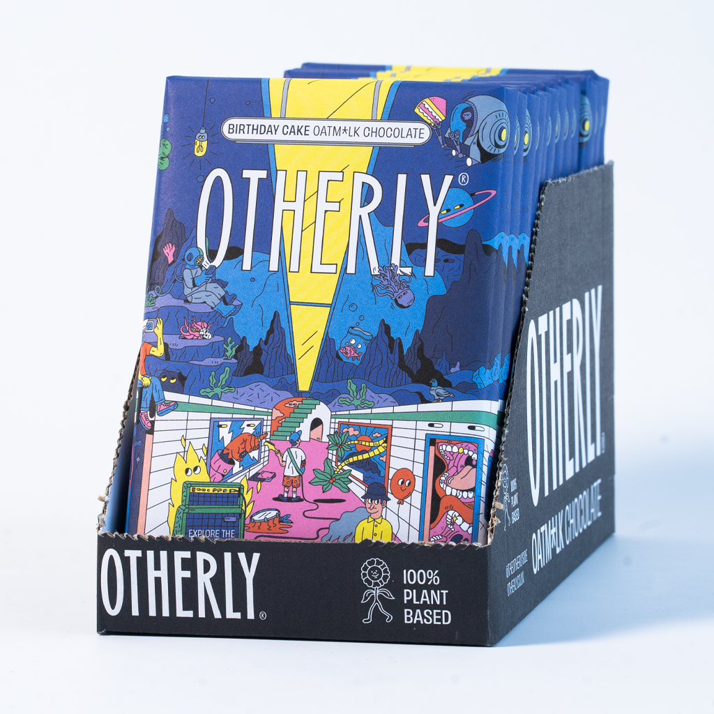 OTHERLY: OATM*LK CHOCOLATE [No duties when shipping to US!] - Wholesale Chocolate Bar - Birthday Cake Oatm*lk Chocolate Bar 120g | Vegan | Creamy1