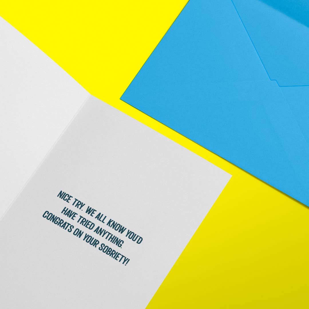 Squirrel Friend Gifts – Engroshandel Hverdagshilsen kort – Prøv ikke at knække - Sjov ædruelighedskort1