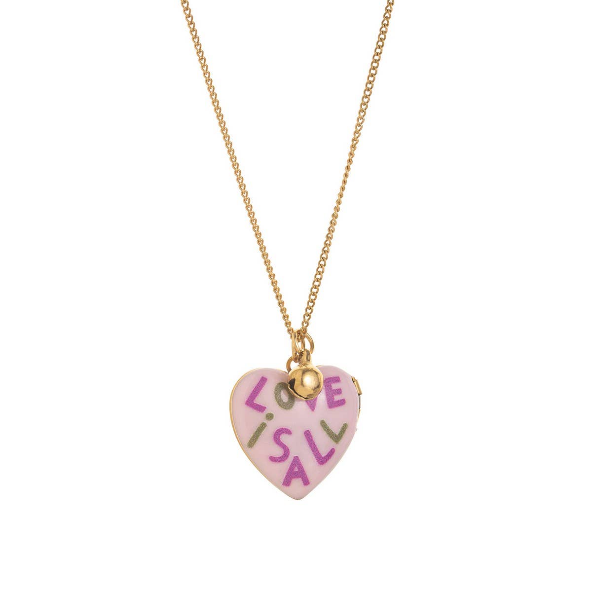 ACCITY - Wholesale Pendant/Charm Necklace - Heart Locket Oval Photo Necklace Gold Plated_CWMM39198