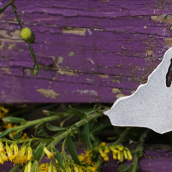 Michigan State Raw Steel Metal Ornament Sustainable Gift for wholesale by BE Creations & Designs, Inc.