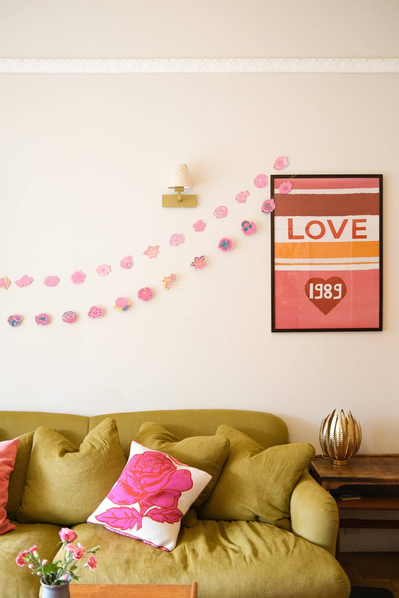 East End Press - Venta al por mayor Banderines/guirnaldas - Guirnalda cosida de jardín de primavera10