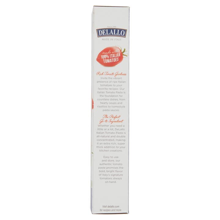Delallo - Wholesale Pasta Sauce - Tomato Paste Tube 4.6oz