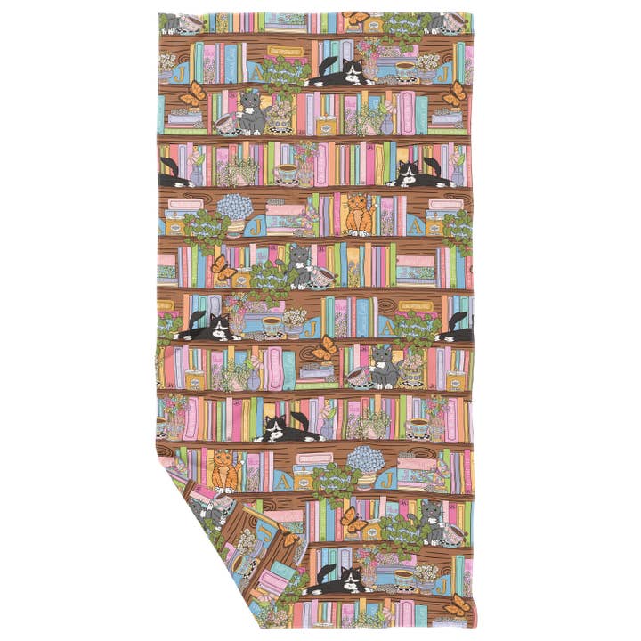 Asciugamano da Cucina a Doppia Faccia "The Bookshelf" per la vendita all'ingrosso da parte di June Apothicarie