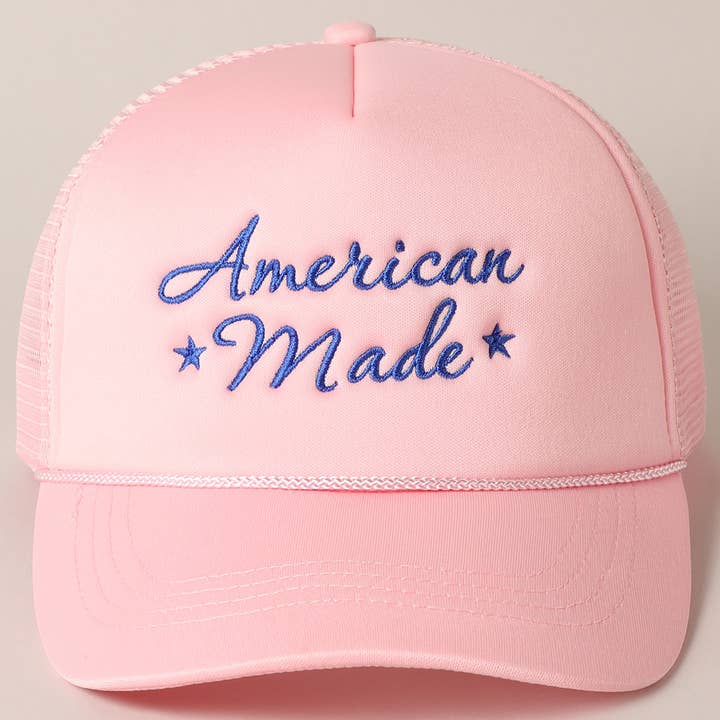 Fashion City - Wholesale Trucker Hat - Women's - American Made Embroidery Mesh Back Trucker Hat