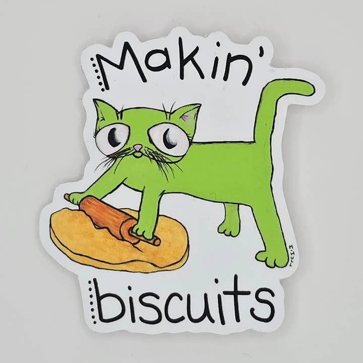 Makin' Biscuits - Sticker for wholesale by Martha Hull Studio