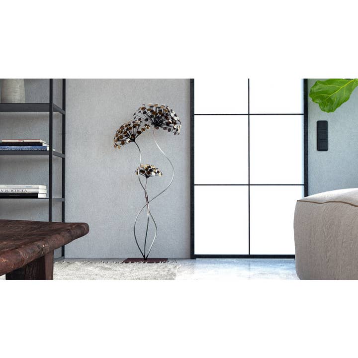 Metal Wall Sculpture - Dandelion's Dance Metal Sculpture Original Artwork for wholesale by Peterson Houseware & Artwares US
