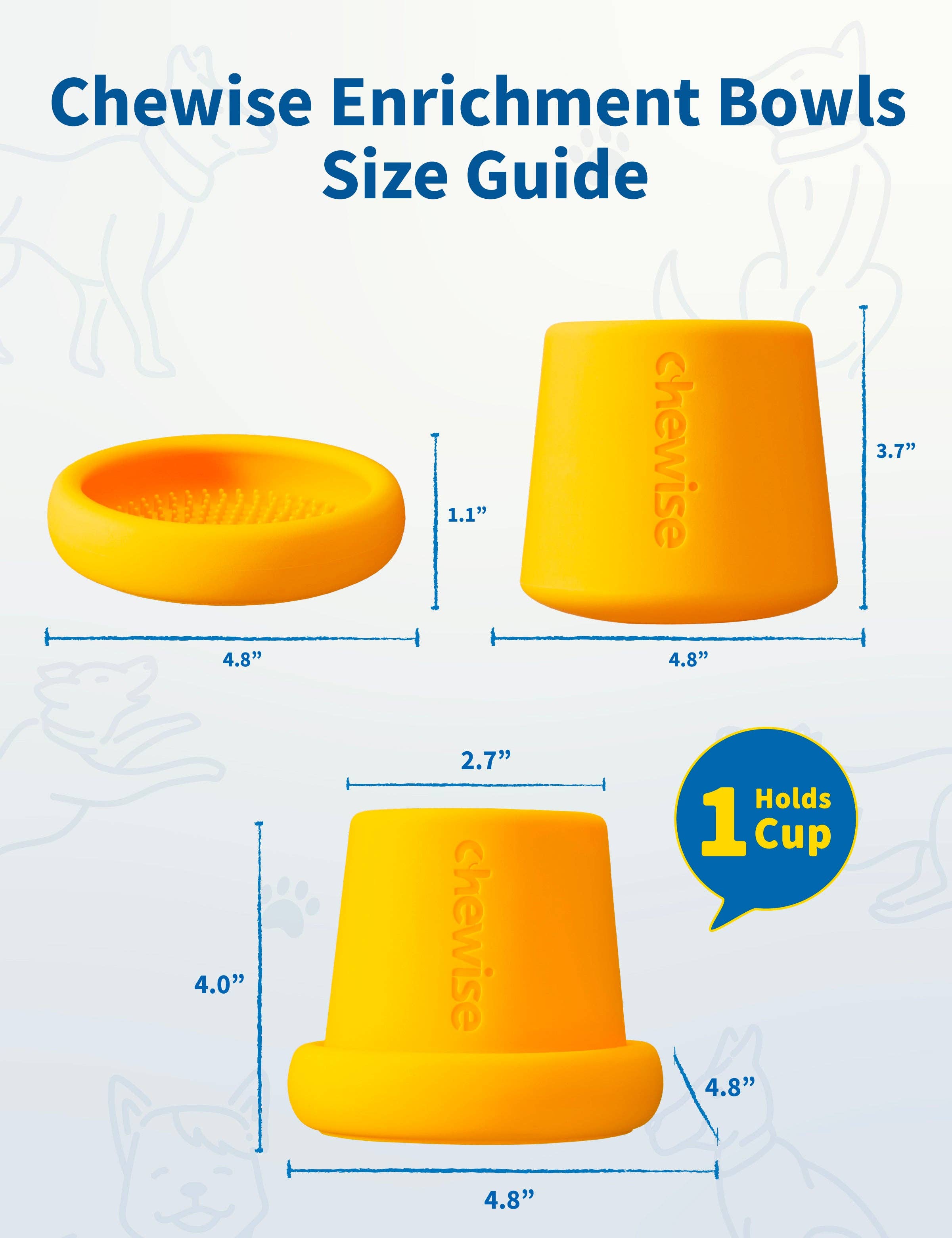 Chewise Official – wholesale Pet bowl – Dog – Chewise Enrichment Bowls - Standard I 1+ Cup4