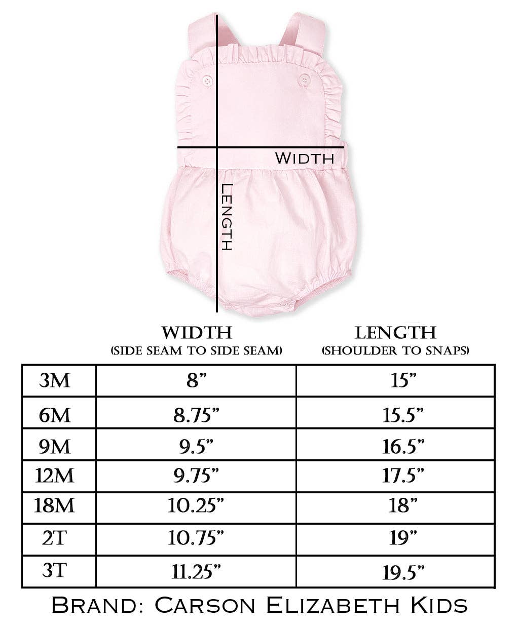 Carson Elizabeth Kids - Wholesale Bodysuit (Non-Footed) - Baby - Light Pink Ruffle Sunsuit1