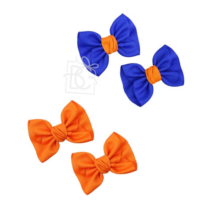 2 Pack - 2.25" Mini Anne Bow on Alligator Clip for wholesale by Beyond Creations, LLC
