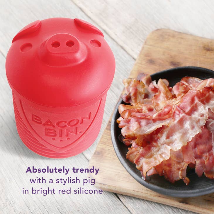 2 Cup Extra Large Pink Pig-shaped Grease Container - Novelty Bacon Grease Container with Strainer - Silicone Grease Jar to Dispose or Store