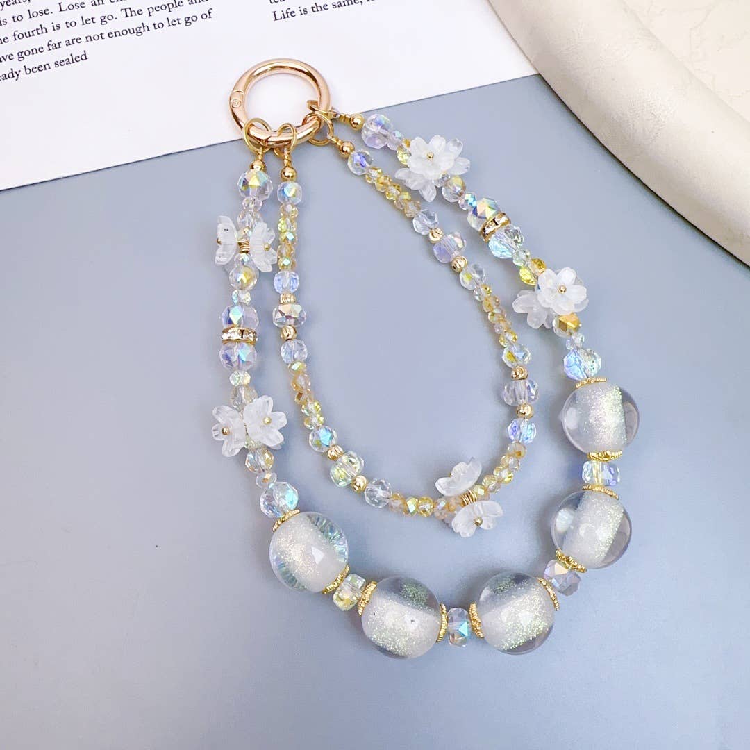 MKS America - Wholesale Individual Charm/Pendant - Fashionable Glass Bead Phone Case Bag Charms0