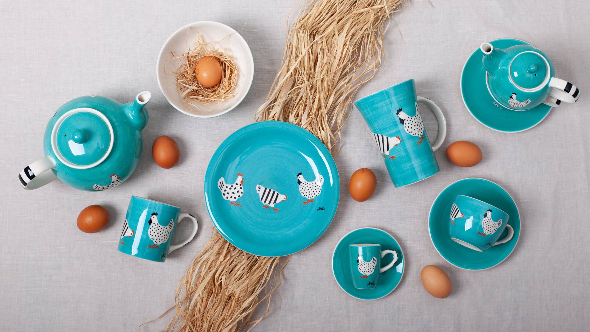 Mila Design – wholesale Tea pot – Tea for One Chicken Run 2