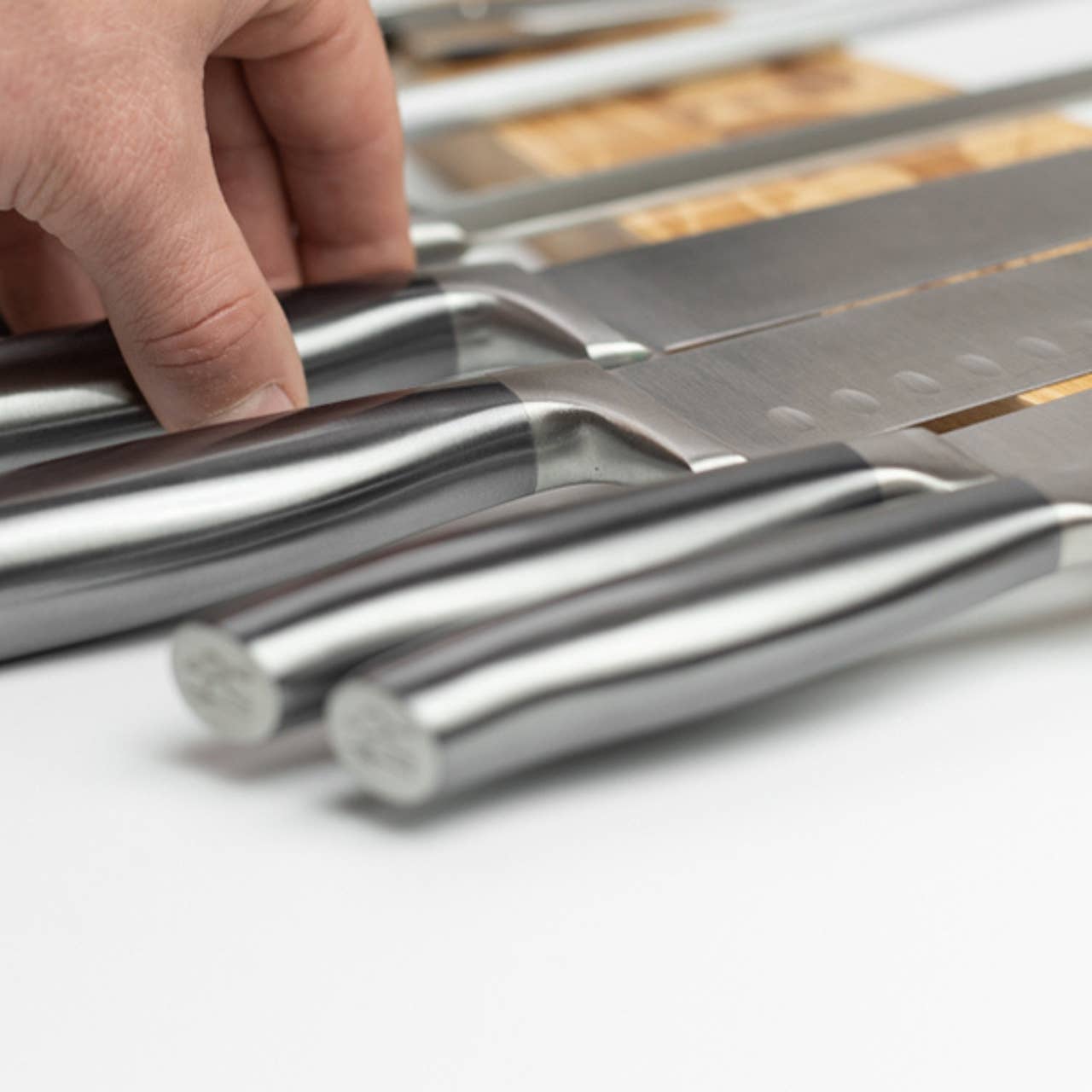 Rudderr, LLC/MintBucket - Wholesale Knife Storage - 16" Premium Magnetic Engraved Knife Holder for Wall - Bear3