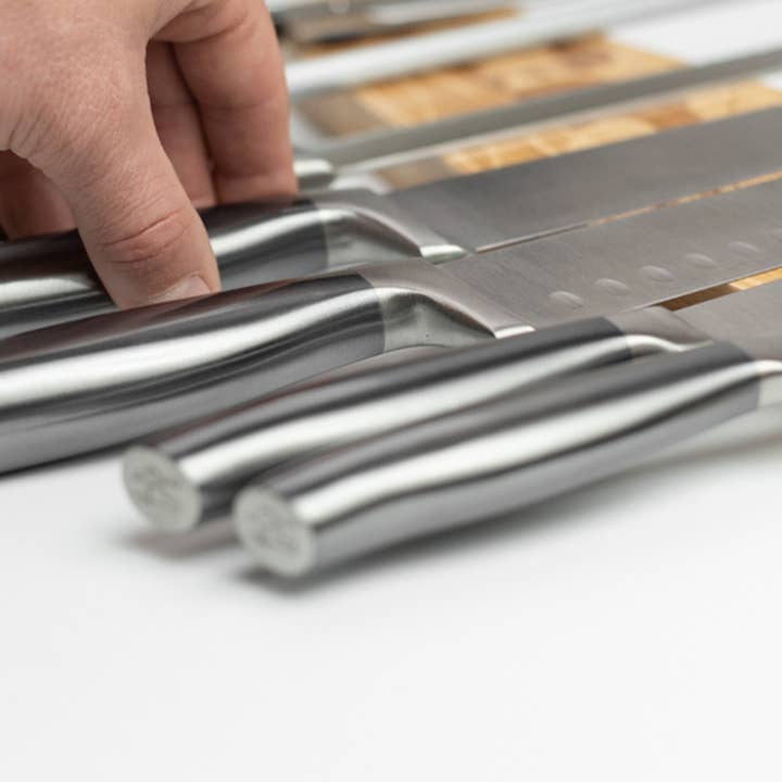 Rudderr, LLC/MintBucket - Wholesale Knife Storage - 16" Premium Magnetic Engraved Knife Holder for Wall - Bear3