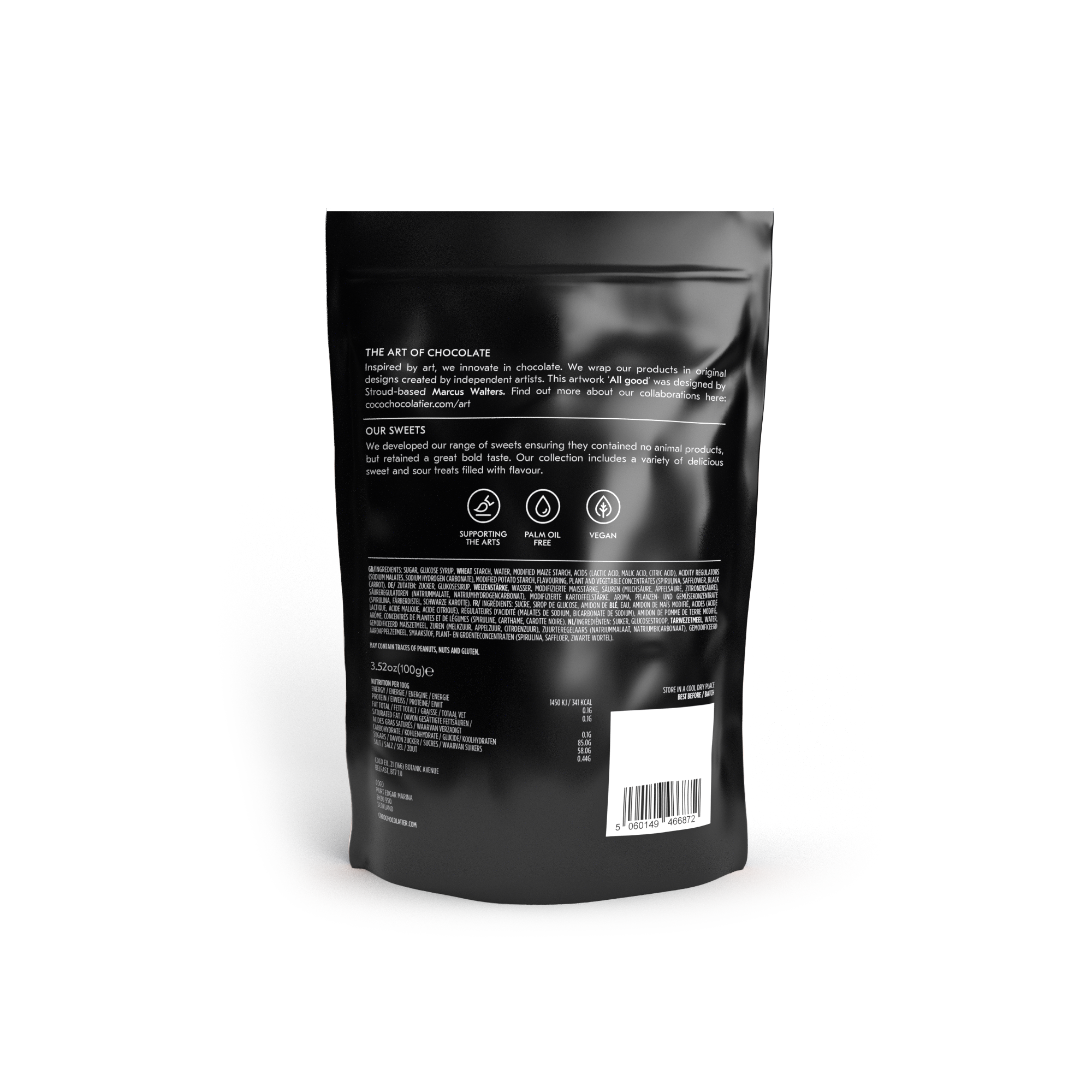 COCO Chocolatier [No duties when shipping to US!] – wholesale Gummy – Tangy Fizzy Cherries 100G (Pack of 12)3