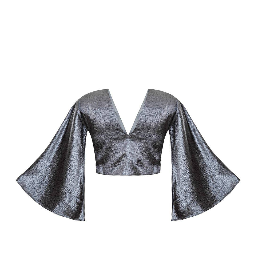 The Naked Laundry – wholesale Blouse – Women’s – Waterfall Sleeve Lehenga Crop Top3