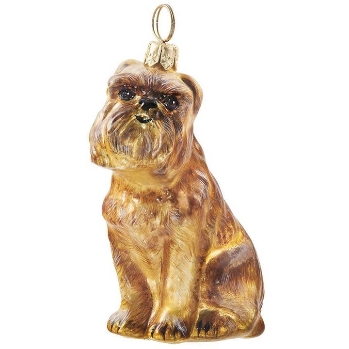 Décoration en verre Brussels Griffon pour la vente par Joy To The World Collectibles