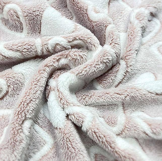 Rosa Clothing - Wholesale Robe - Women's - Heart Print Thickened Flannel Fleece Bathrobe Loungewear7