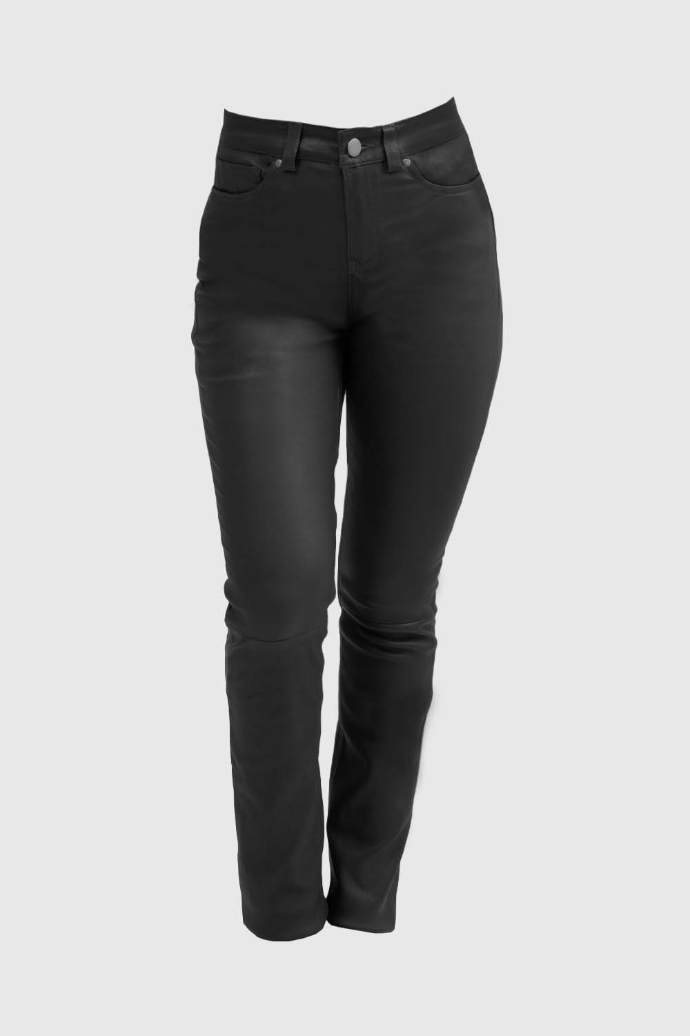 Black Arya Fashion Leather Pants (Black) for wholesale on Faire0