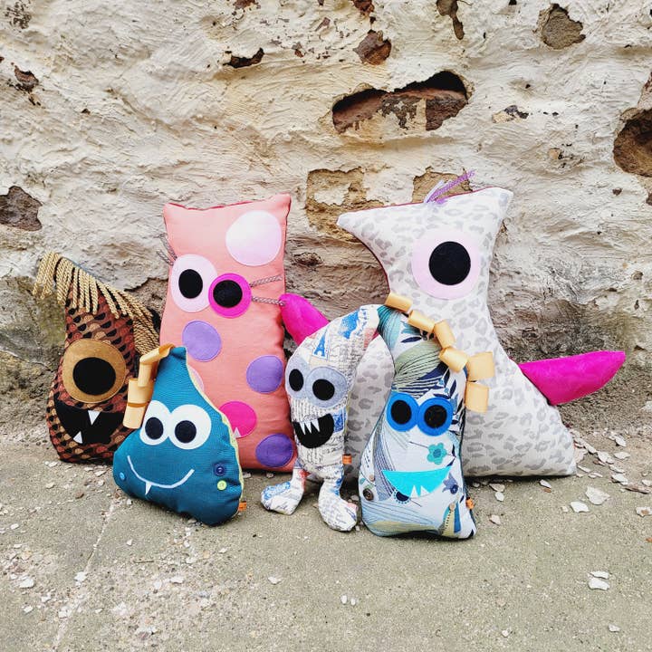 Monsters On Main - Wholesale Stuffed/Plush Toy - Kids & Baby - Medium Monster Bundle - 6 Pk2