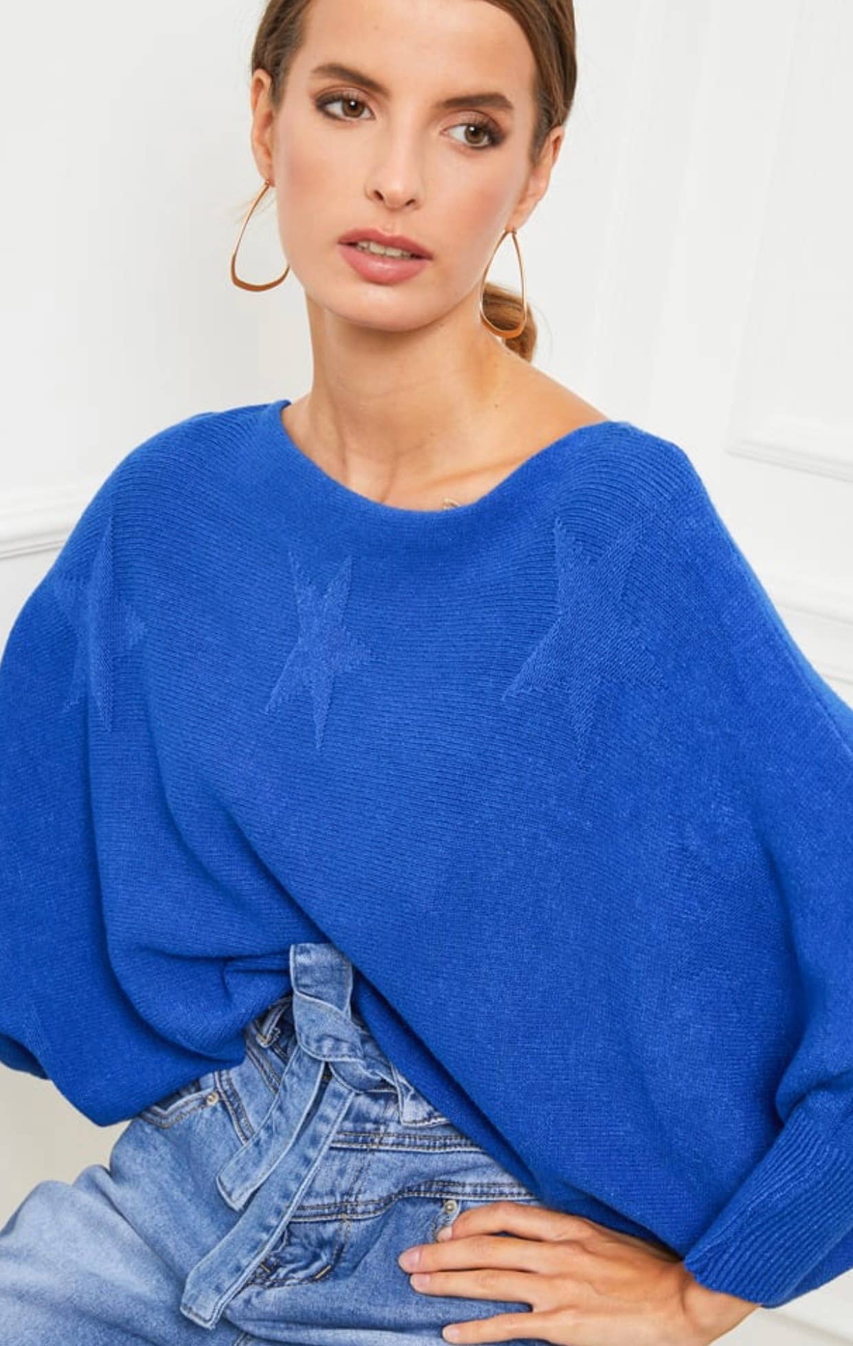 LÉA & LUC - Wholesale Knit Sweater - Women's - Star sweater REF. 009822