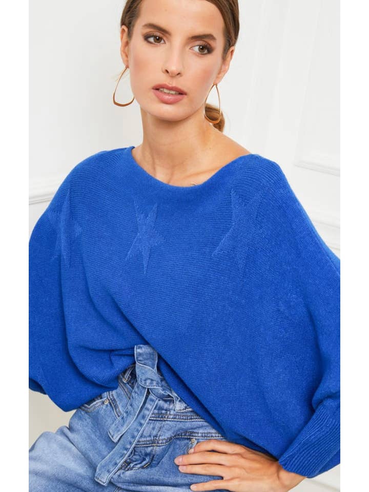 LÉA & LUC - Wholesale Knit Sweater - Women's - Star sweater REF. 009822