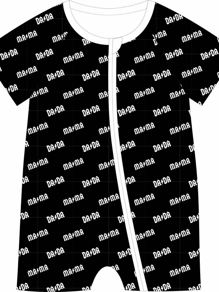 Summer Boys Shortie Romper - Lightning Bolts for wholesale by Claire and Bella