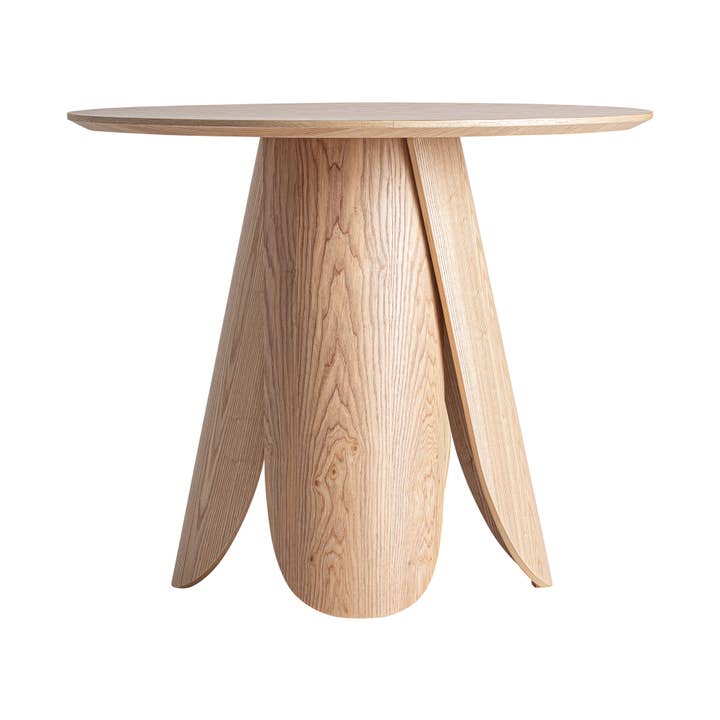 Tavolo Bar legno DM marrone e impiallacciatura frassino, di 90x90x75cm per la vendita all'ingrosso da parte di Kodu