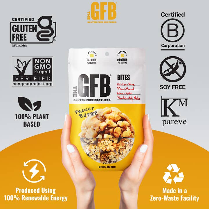 The GFB - Wholesale Snack bar - The GFB: Peanut Butter Gluten Free Protein Bites2