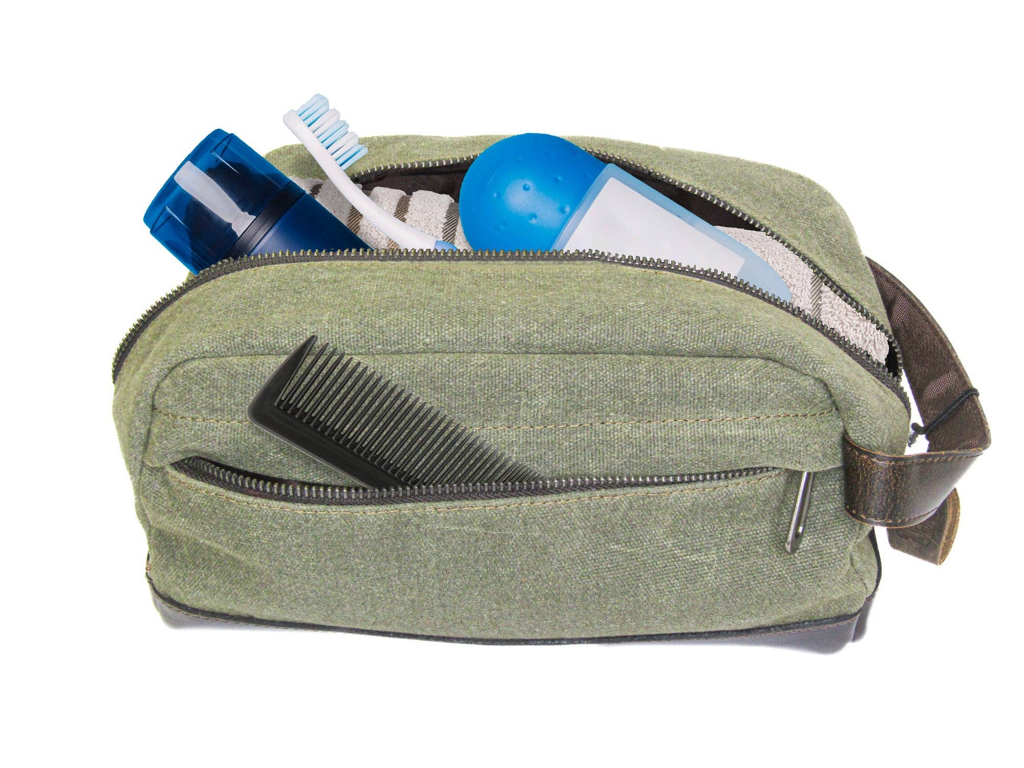 Zep-Pro - Wholesale Toiletry Bag - Men's - Georgia Bulldogs Waxed Canvas Toiletry Dopp Bag1