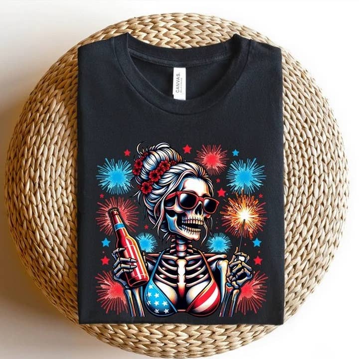 4th of July Skull Shirt,Freedom Shirt,Fourth Of July Shirt,P for wholesale by Alaridesign