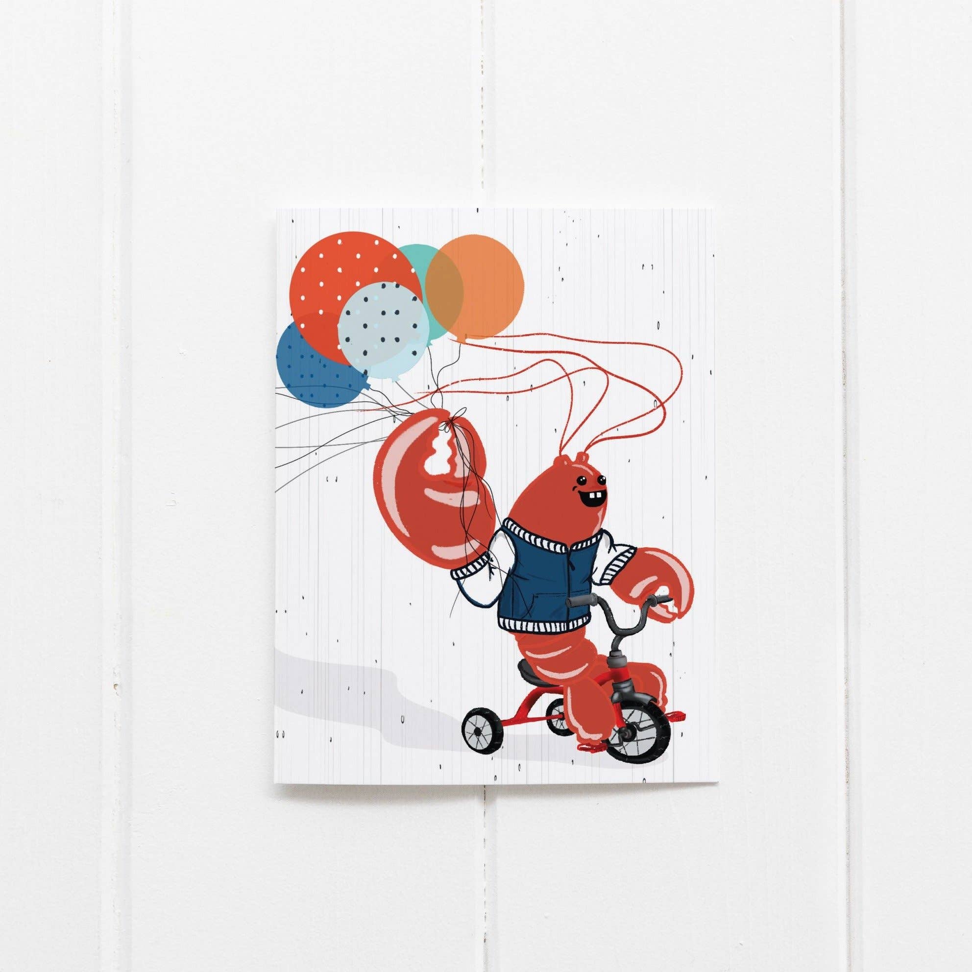 Ramus & Co. – wholesale Birthday card – Lobster Balloons Greeting Card1