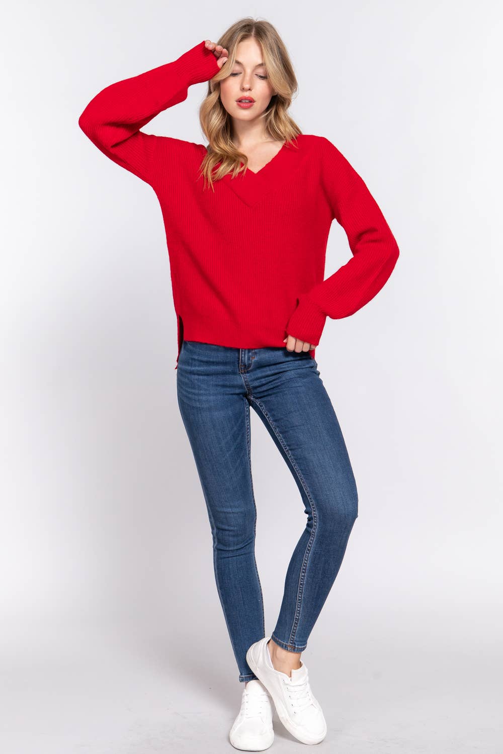 Active Basic | Active USA – Engroshandel Pullover - Dame – Striktrøje med langærmet dobbelthals18