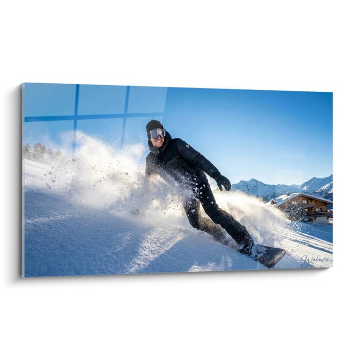 Snowboarder Tabel Puddersne - Alpin Action - Snowboard Udgave for engroshandel hos Walensky