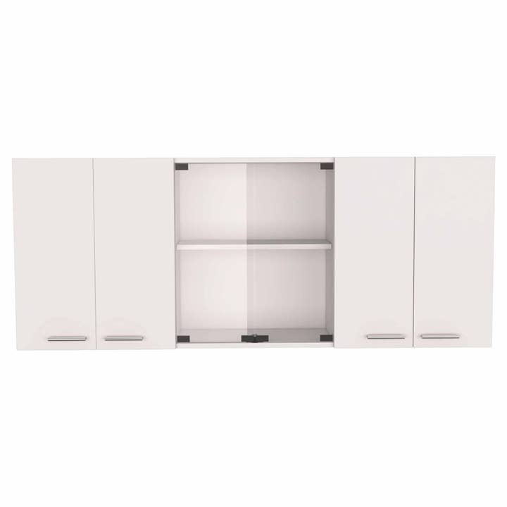 TuHome Concept - Wholesale Kitchen Storage/Organizer - Tall Kitchen Cabinet With Glass 1501