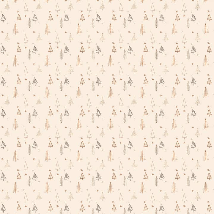 Tan Trees for wholesale by Fuzzy Whale Paper Co