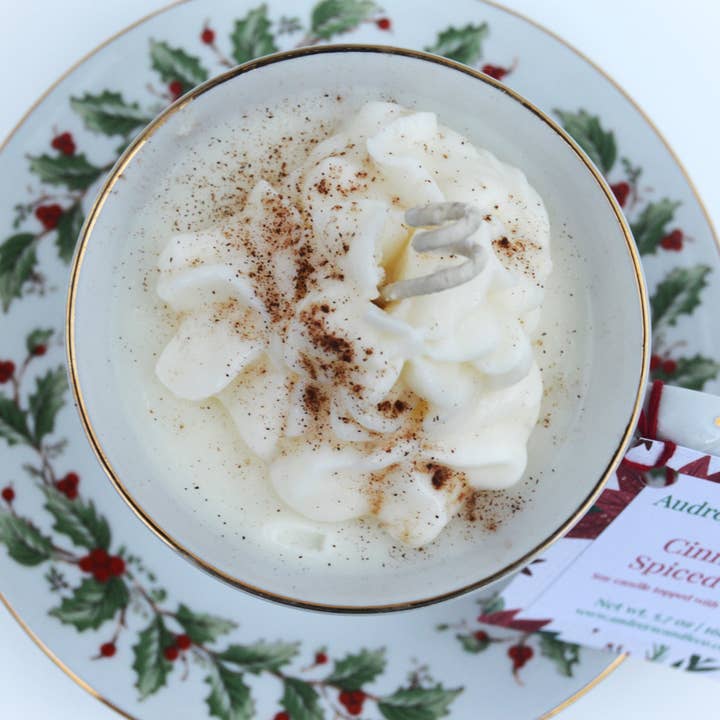 Audrey's Candle Co. - Wholesale Novelty Candle - Cinnamon Spiced Latte | Teacup Candle5
