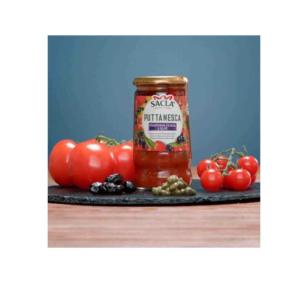 Sacla - Wholesale Pasta Sauce - Puttanesca 345 g1